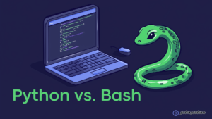 Titelbild python vs. bash